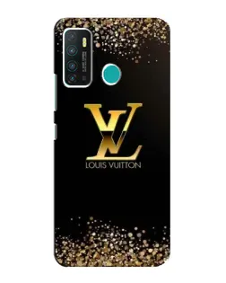 Чехол для Infinix Hot 9 / Hot 9 Pro с картинкой «LV — золотые искры»