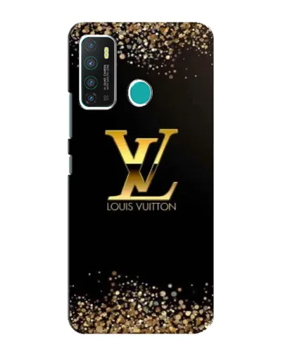 Чехол для Infinix Hot 9 / Hot 9 Pro с картинкой «LV — золотые искры»