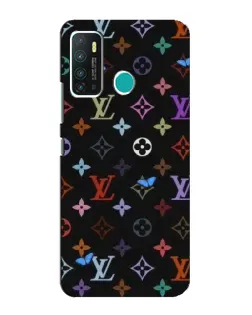 Чехол для Infinix Hot 9 / Hot 9 Pro с картинкой «Цветная монограмма LV»
