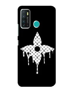 Чехол для Infinix Hot 9 / Hot 9 Pro с картинкой «Цветочная монограмма»
