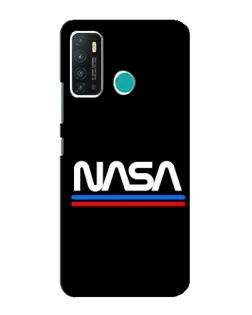 Чехол для Infinix Hot 9 / Hot 9 Pro с картинкой «NASA — классика Red Blue»