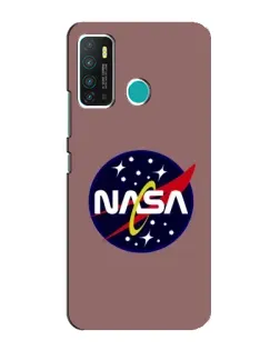 Чехол для Infinix Hot 9 / Hot 9 Pro с картинкой «NASA — ретро космос»