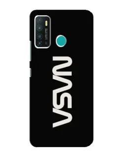 Чехол для Infinix Hot 9 / Hot 9 Pro с картинкой «NASA — вертикальный логотип»