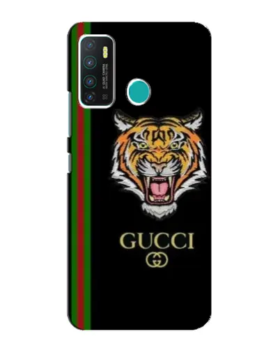 Чехол для Infinix Hot 9 / Hot 9 Pro с картинкой «Тигр Gucci»