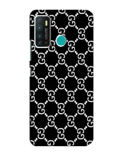 Чехол для Infinix Hot 9 / Hot 9 Pro с картинкой «Gucci — сетчатый паттерн»