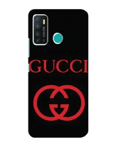 Чехол для Infinix Hot 9 / Hot 9 Pro с картинкой «Gucci — красный логотип»