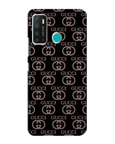 Чехол для Infinix Hot 9 / Hot 9 Pro с картинкой «Классическая монограмма Gucci»