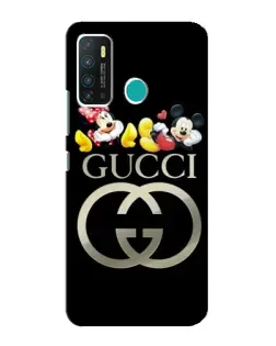 Чехол для Infinix Hot 9 / Hot 9 Pro с картинкой «Gucci — герои Disney»