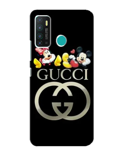 Чехол для Infinix Hot 9 / Hot 9 Pro с картинкой «Gucci — герои Disney»