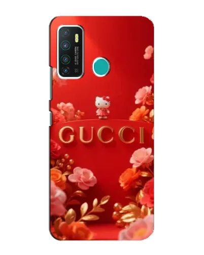 Чехол для Infinix Hot 9 / Hot 9 Pro с картинкой «Gucci — золотой сад»
