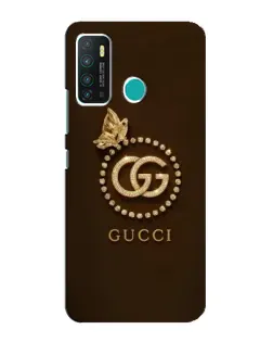 Чехол для Infinix Hot 9 / Hot 9 Pro с картинкой «Gucci — золотая бабочка»