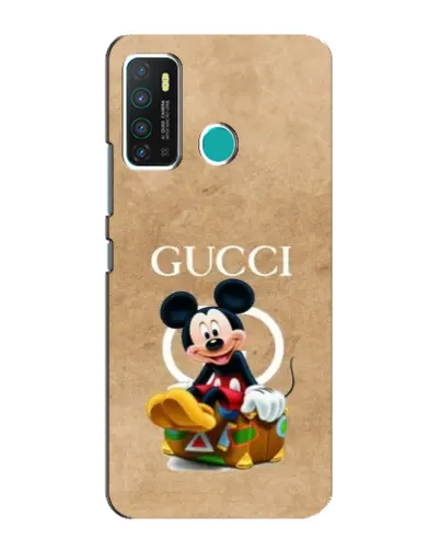 Чехол для Infinix Hot 9 / Hot 9 Pro с картинкой «Микки Маус Gucci — крафт»
