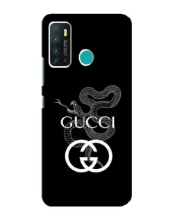 Чехол для Infinix Hot 9 / Hot 9 Pro с картинкой «Gucci — серебряная змея»
