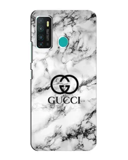 Чехол для Infinix Hot 9 / Hot 9 Pro с картинкой «Gucci — мраморный шик»