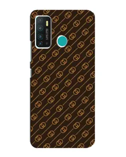 Чехол для Infinix Hot 9 / Hot 9 Pro с картинкой «Gucci — золотые диагонали»