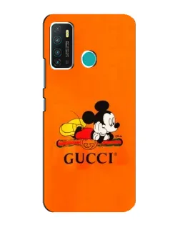Чохол для Infinix Hot 9 / Hot 9 Pro з картинкою «Міккі Маус Gucci — помаранч»