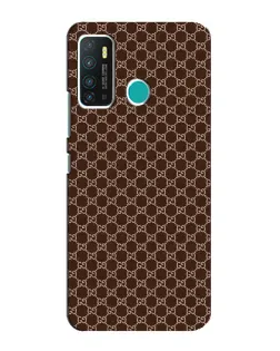 Чохол для Infinix Hot 9 / Hot 9 Pro з картинкою «Gucci — шоколадна сітка»