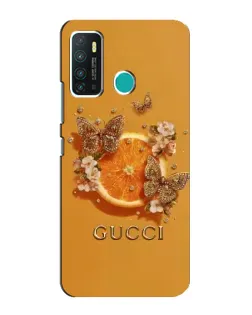 Чохол для Infinix Hot 9 / Hot 9 Pro з картинкою «Gucci — золоті метелики»