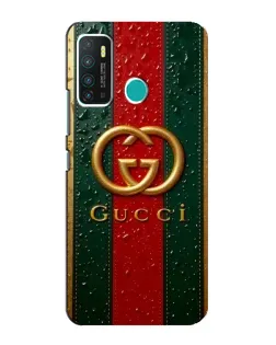 Чохол для Infinix Hot 9 / Hot 9 Pro з картинкою «Gucci — фірмова смуга та золото»