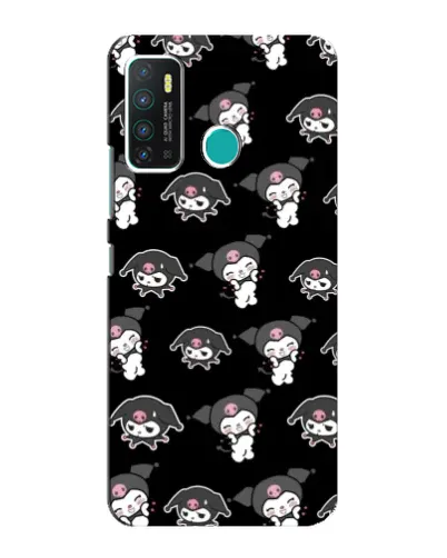 Чехол для Infinix Hot 9 / Hot 9 Pro с картинкой «Черный паттерн Kuromi» Чехол для Infinix Hot 9 / Hot 9 Pro с картинкой «Черный паттерн Kuromi»