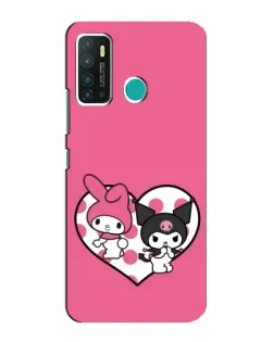 Чехол для Infinix Hot 9 / Hot 9 Pro с картинкой «Kuromi и My Melody»