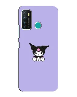 Чехол для Infinix Hot 9 / Hot 9 Pro с картинкой «Kuromi — фиолетовый минимализм»