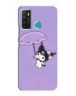 Чехол для Infinix Hot 9 / Hot 9 Pro с картинкой «Kuromi с зонтиком»