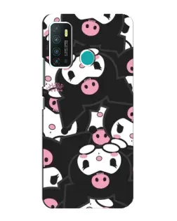 Чехол для Infinix Hot 9 / Hot 9 Pro с картинкой «Паттерн голов Куроми»