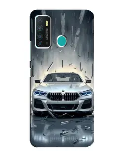 Чехол для Infinix Hot 9 / Hot 9 Pro с картинкой «BMW в свете фар»