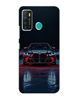 Чехол для Infinix Hot 9 / Hot 9 Pro с картинкой «BMW на мокрой дороге»