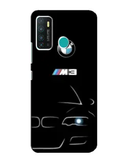 Чехол для Infinix Hot 9 / Hot 9 Pro с картинкой «Минималистичный принт BMW M3»
