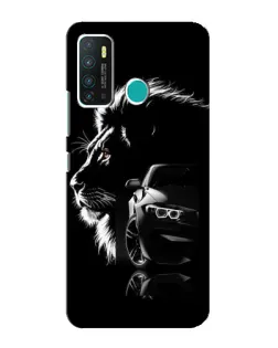 Чехол для Infinix Hot 9 / Hot 9 Pro с картинкой «BMW и лев»