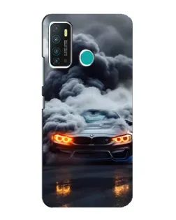 Чехол для Infinix Hot 9 / Hot 9 Pro с картинкой «BMW в дыму»