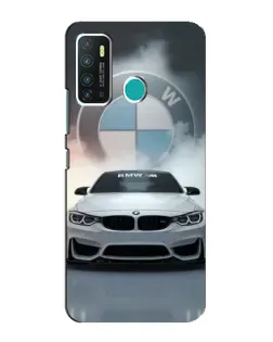Чохол для Infinix Hot 9 / Hot 9 Pro з картинкою «BMW в білому диму»