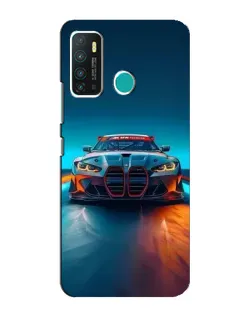 Чохол для Infinix Hot 9 / Hot 9 Pro з картинкою «BMW — вогні неону»