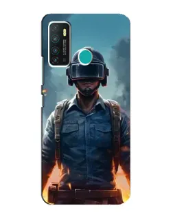Чехол для Infinix Hot 9 / Hot 9 Pro с картинкой «PUBG — реалистичный герой»