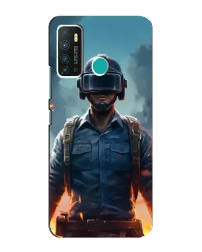 Чехол для Infinix Hot 9 / Hot 9 Pro с картинкой «PUBG — реалистичный герой»