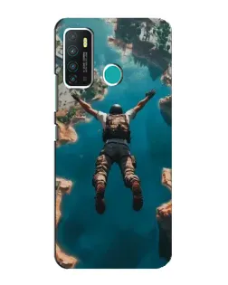 Чехол для Infinix Hot 9 / Hot 9 Pro с картинкой «PUBG — свободное падение»