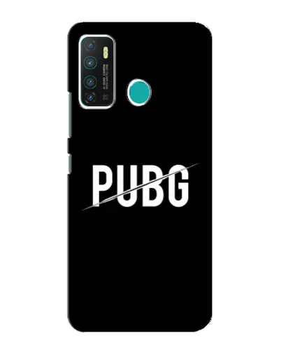 Чехол для Infinix Hot 9 / Hot 9 Pro с картинкой «PUBG — белый логотип»