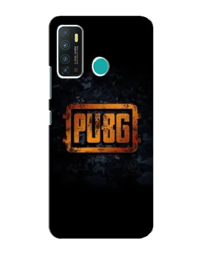 Чехол для Infinix Hot 9 / Hot 9 Pro с картинкой «PUBG — золотой логотип»
