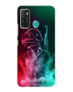 Чехол для Infinix Hot 9 / Hot 9 Pro с картинкой «PUBG — огненный воин»
