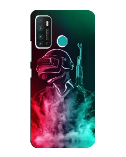 Чехол для Infinix Hot 9 / Hot 9 Pro с картинкой «PUBG — огненный воин»