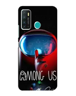 Чохол для Infinix Hot 9 / Hot 9 Pro з картинкою «Червоний імпостер — макро»