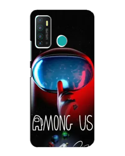 Чохол для Infinix Hot 9 / Hot 9 Pro з картинкою «Червоний імпостер — макро»