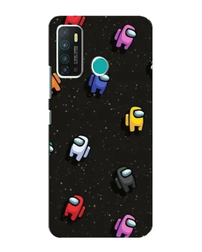 Чохол для Infinix Hot 9 / Hot 9 Pro з картинкою «Космічний патерн Among Us»