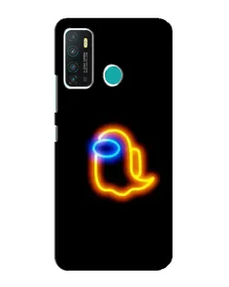 Чохол для Infinix Hot 9 / Hot 9 Pro з картинкою «Among Us неонове сяйво»