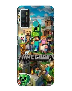 Чохол для Infinix Hot 9 / Hot 9 Pro з картинкою «Замок Minecraft»