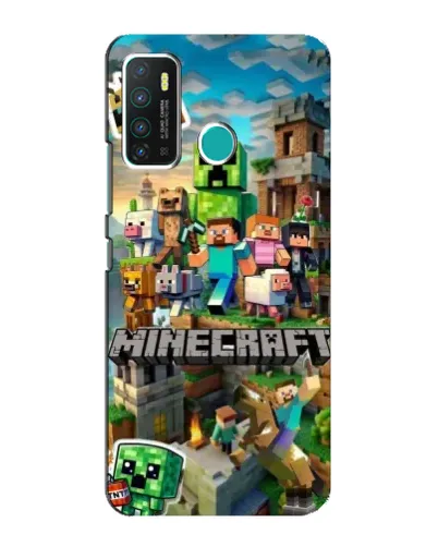 Чохол для Infinix Hot 9 / Hot 9 Pro з картинкою «Замок Minecraft»