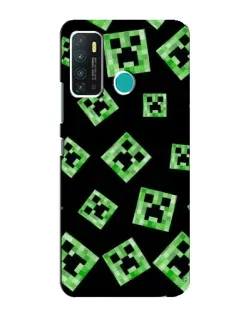 Чохол для Infinix Hot 9 / Hot 9 Pro з картинкою «Паттерн з кріперами»