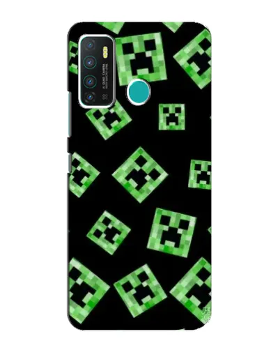 Чохол для Infinix Hot 9 / Hot 9 Pro з картинкою «Паттерн з кріперами»